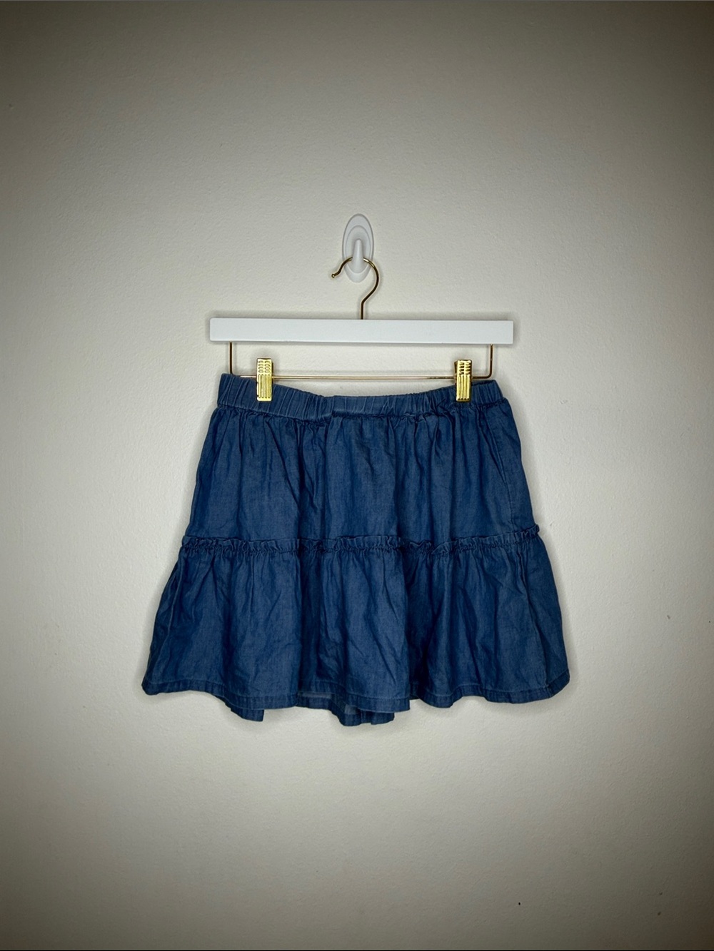 Gap Kids Blue Tiered Denim Skirt